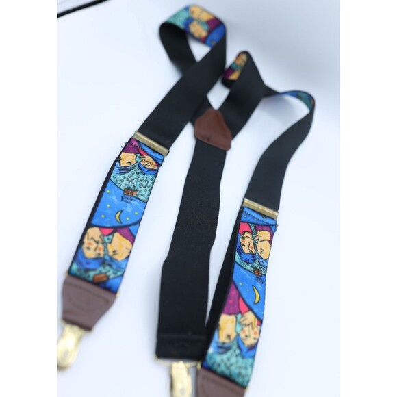 Vintage 1991 The Beatles Suspenders Do You Want To Know a Secret Apple Corps - Picture 6 of 7